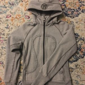 Lululemon Striped Scuba Zip-Up Hoodie